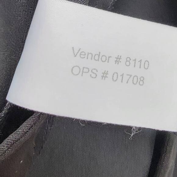 Club Monaco Black Straight Leg Viscose Blend Trouser Pants - Size 2 - Picture 6 of 7